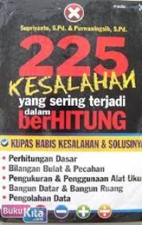 225 KESALAHAN YANG SERING TERJADI DALAM BERHITUNG